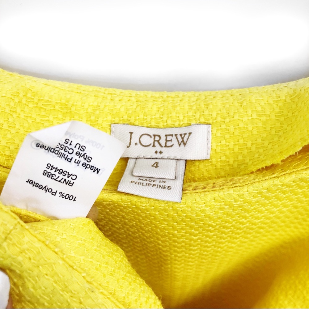 J. Crew Crossed-back jacquard tank top - Picture 3 of 5